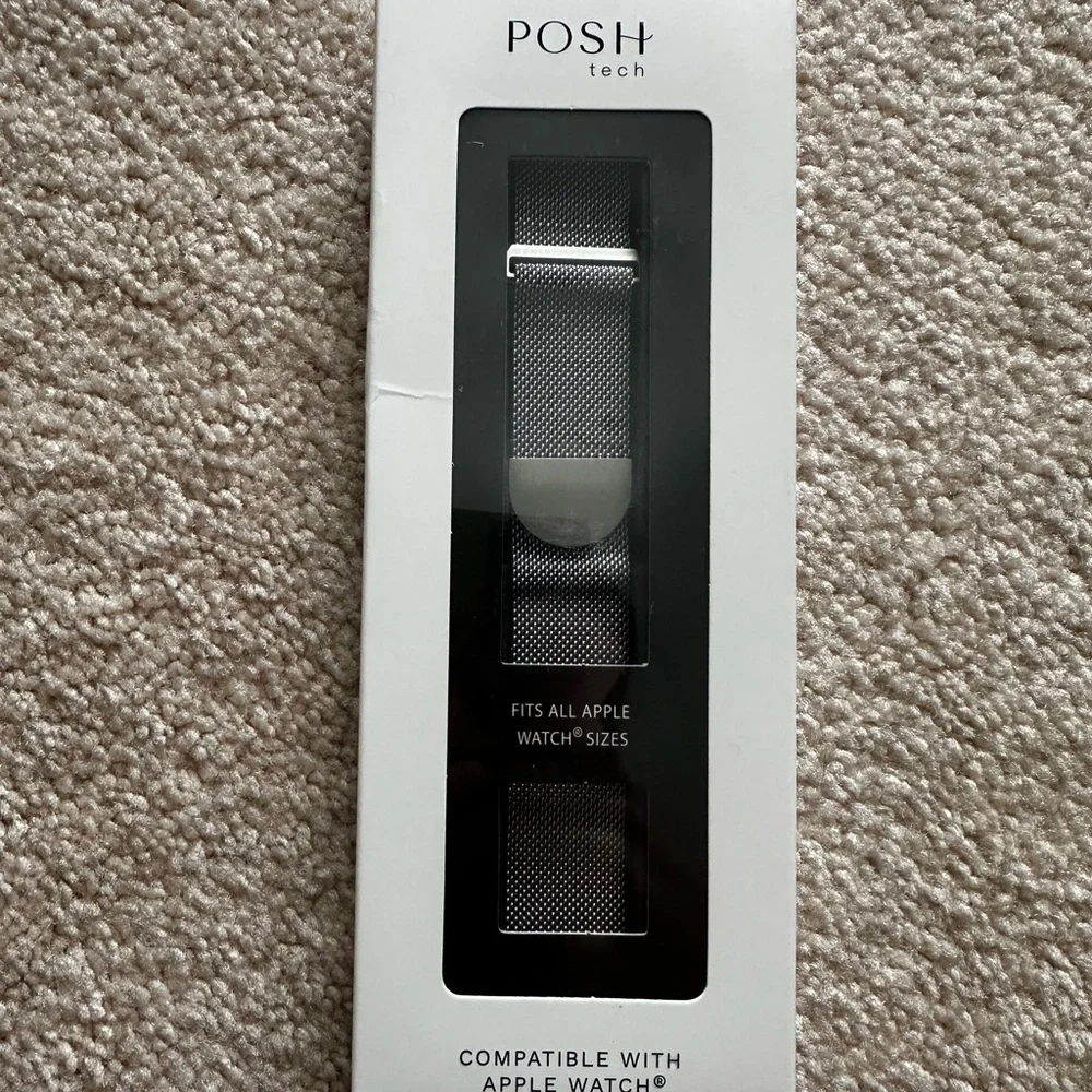 Posh Tech Silver Apple Watch Band